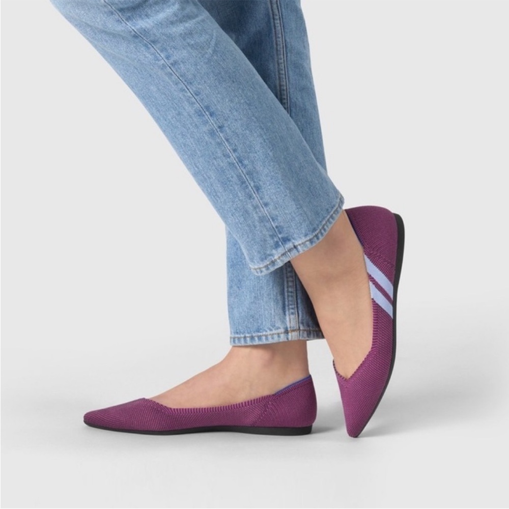Rothy’s the point in red flats